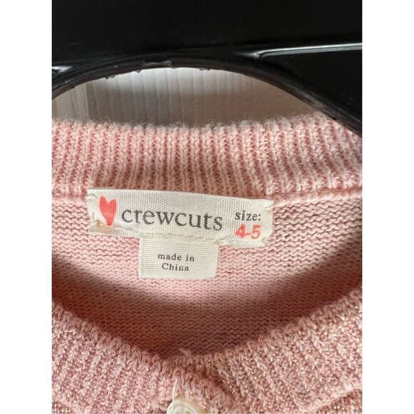 Crewcuts Girls Rose Gold Sweater Size 4/5 - Picture 2 of 4